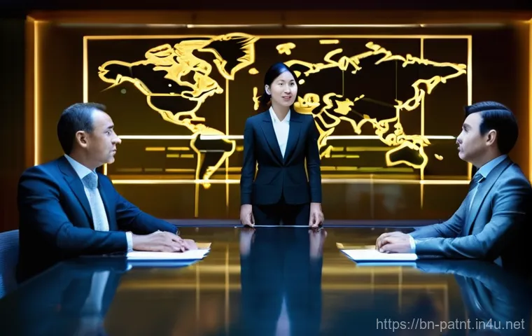 변리사 시험에서의 최신 트렌드 - **Prompt:** A vivid depiction of a diverse team of scientists, both male and female, in a cutting-ed...