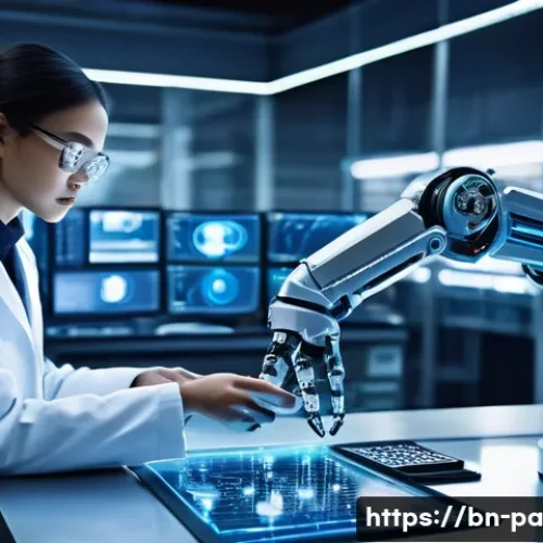 Home 30 변리사와 로봇 기술 특허 사례 - **Prompt:** A highly advanced, sleek robotic arm, made of polished metal and glowing with subtle blu...